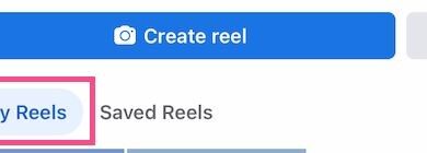 Facebook reel option in detail