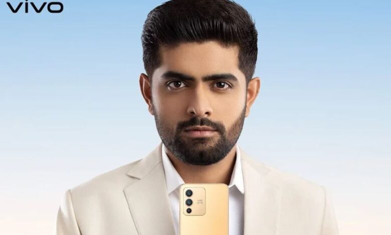 Babar Azam as Brand Ambassador of V23 5G in Pakistan