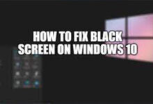 Black for a Second on Windows 10
