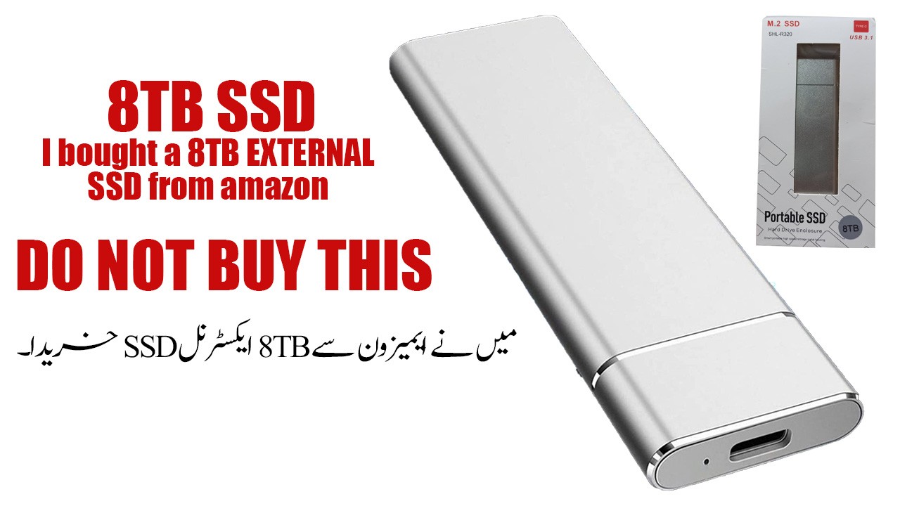 I bought a 8TB EXTERNAL SSD from amazon the scam still continues 4g