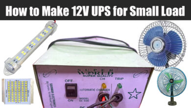 How to Make 12V UPS for Small Load DC FAN