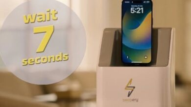 Mobile charging device in seven seconds