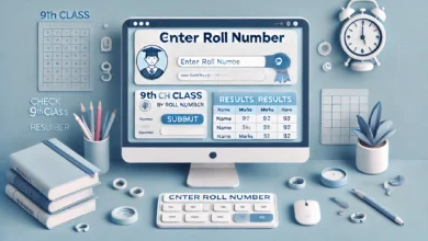 9th class result check by roll number