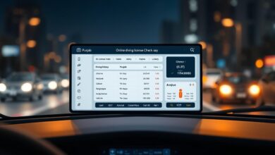 check your punjab driving license online