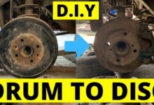 how to change drum brakes to disc brakes