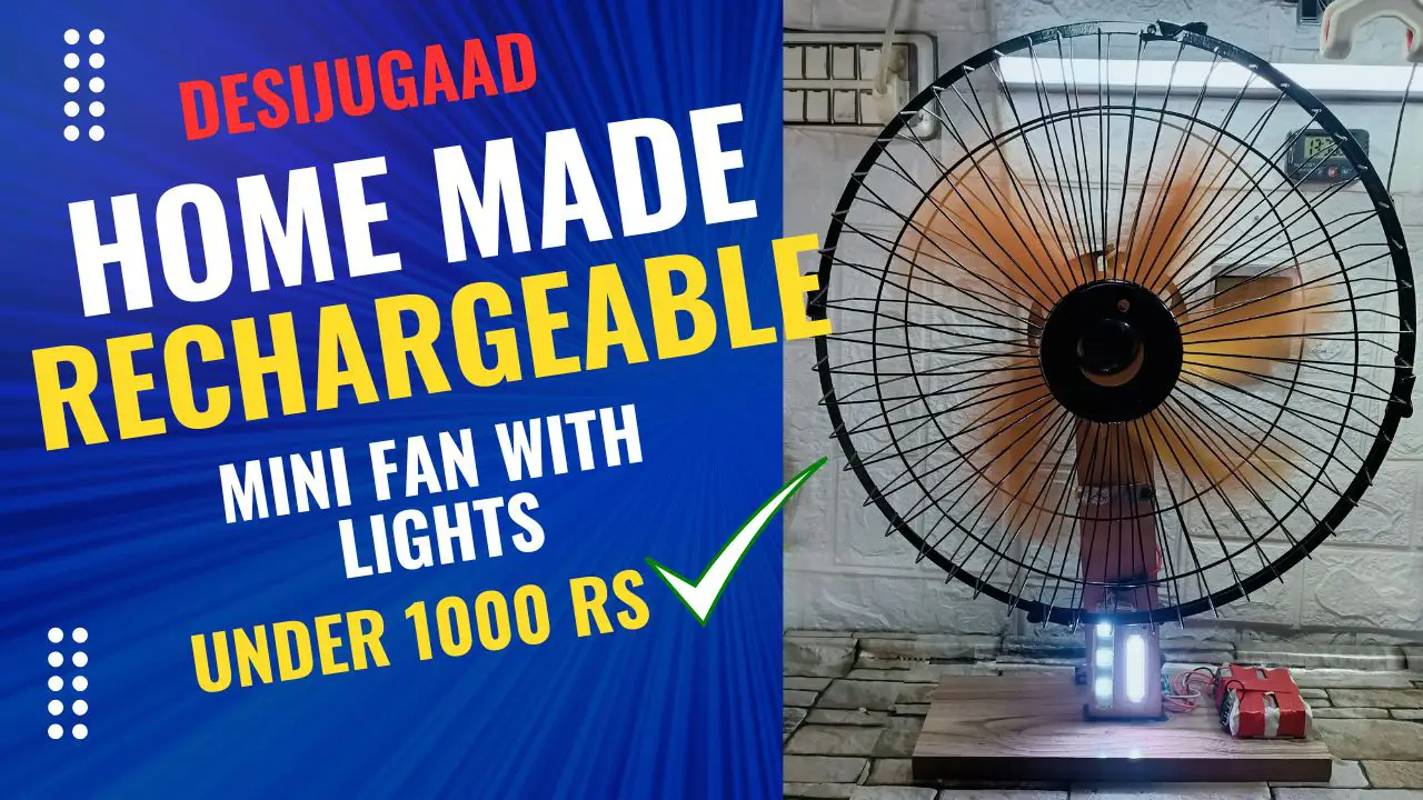 DesiJugaad Home Made Rechargeable Mini Fan